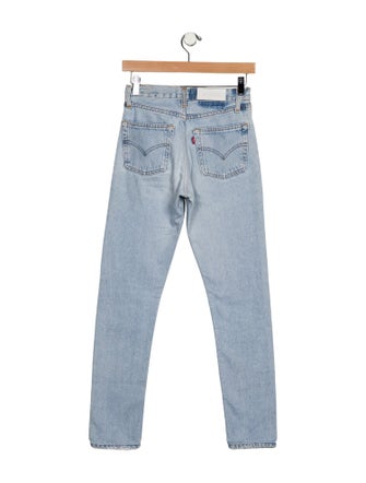 Re/Done X Levis Mid-Rise Straight Leg Jeans