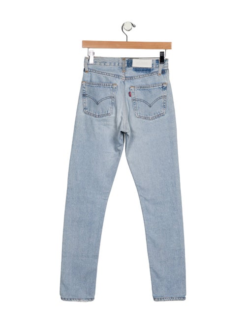 Re/Done X Levis Mid-Rise Straight Leg Jeans
