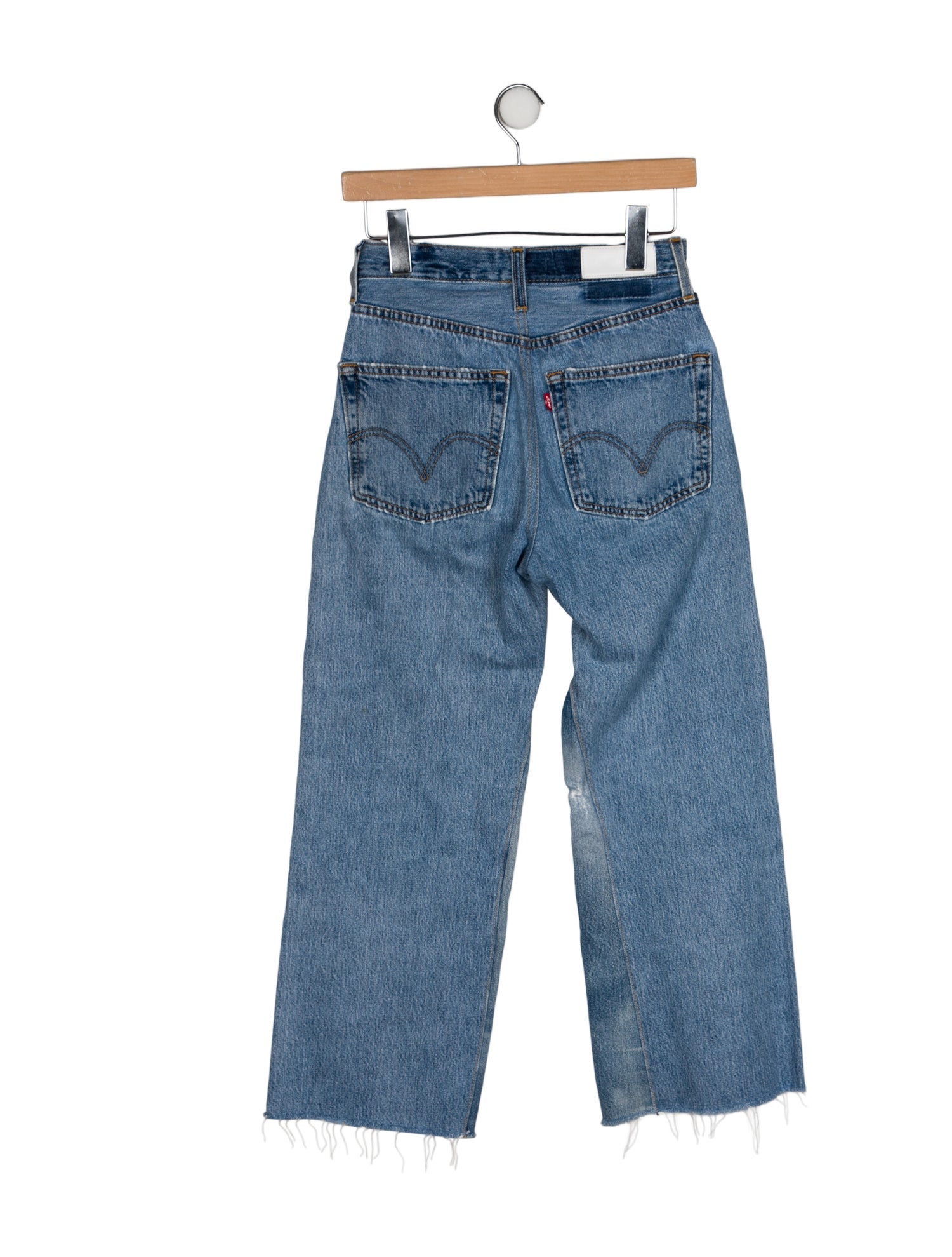 Re/Done X Levis Mid-Rise Wide Leg Jeans