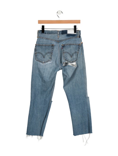Re/Done X Levis Mid-Rise Straight Leg Jeans