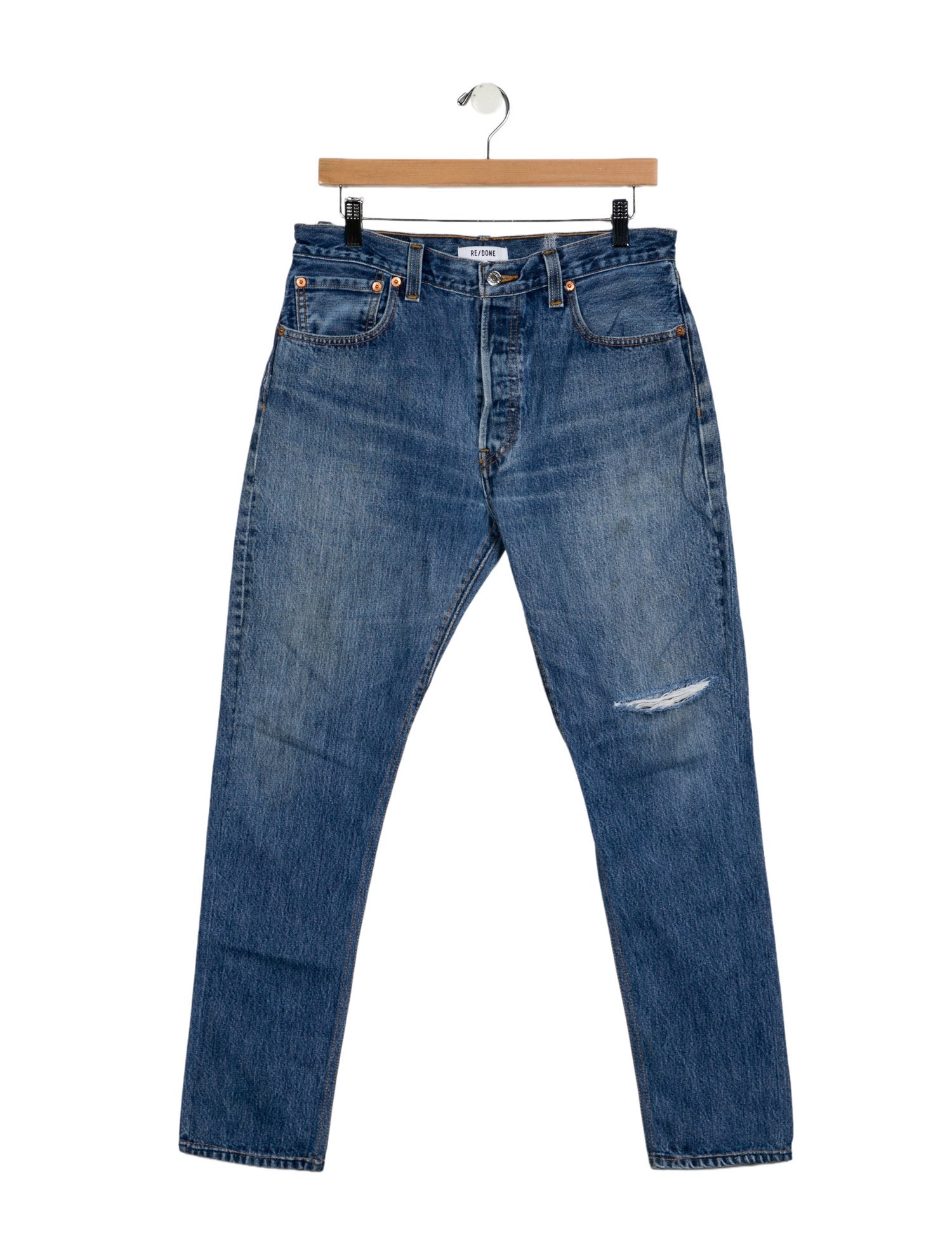 Re/Done X Levis High-Rise Straight Leg Jeans