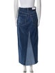 Re/Done X Levis Raw-Edge Trim Midi Length Skirt