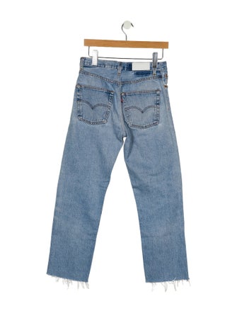 Re/Done X Levis Mid-Rise Straight Leg Jeans