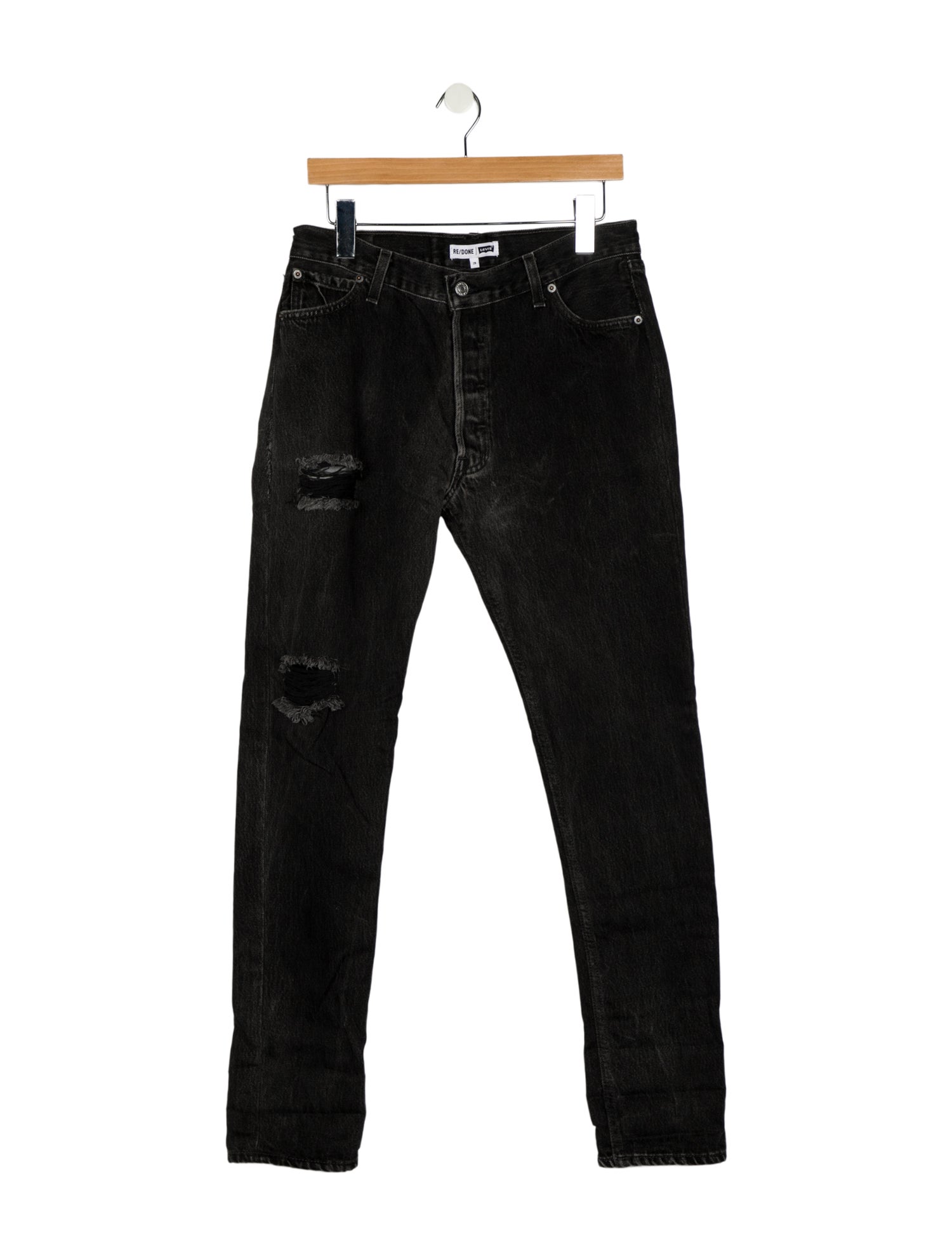Re/Done X Levis Mid-Rise Straight Leg Jeans