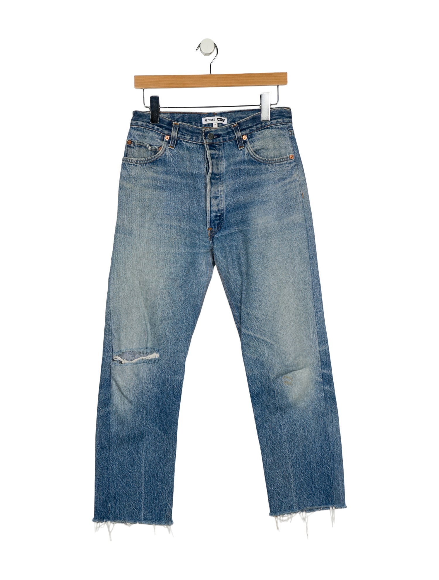 Re/Done X Levis High-Rise Straight Leg Jeans