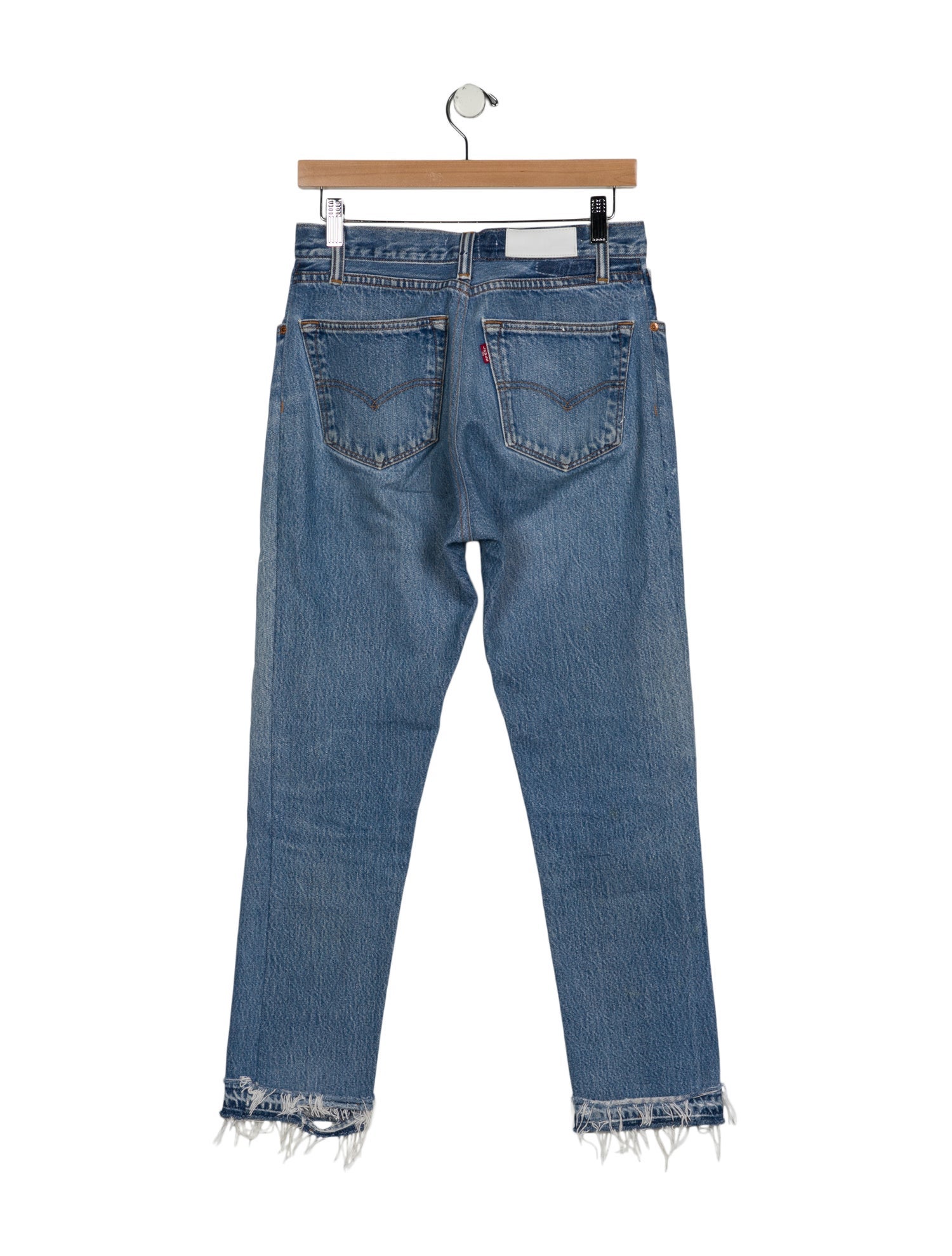 Re/Done X Levis Mid-Rise Straight Leg Jeans