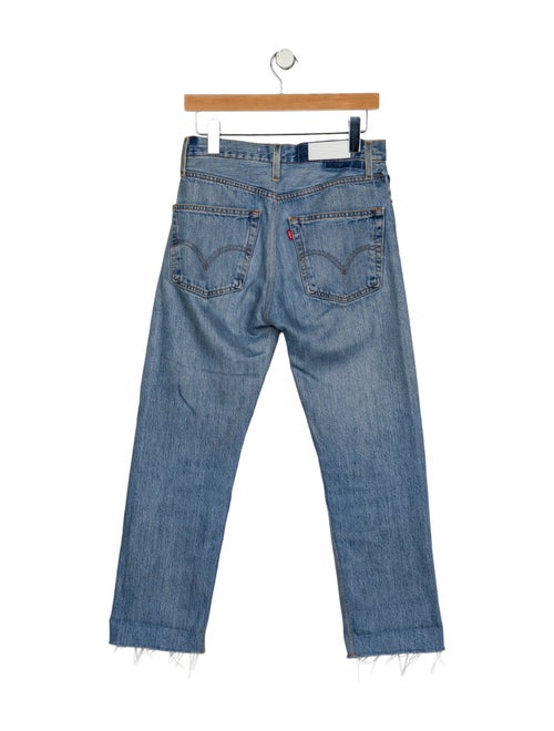 Re/Done X Levis Mid-Rise Straight Leg Jeans