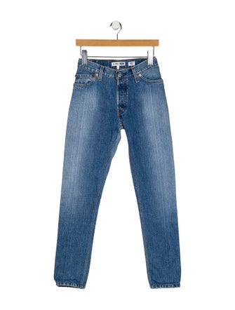Re/Done X Levis Mid-Rise Straight Leg Jeans