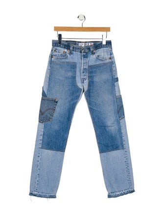Re/Done X Levis High-Rise Straight Leg Jeans