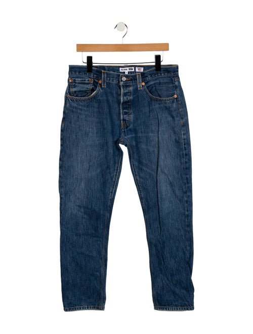 Re/Done X Levis Mid-Rise Straight Leg Jeans