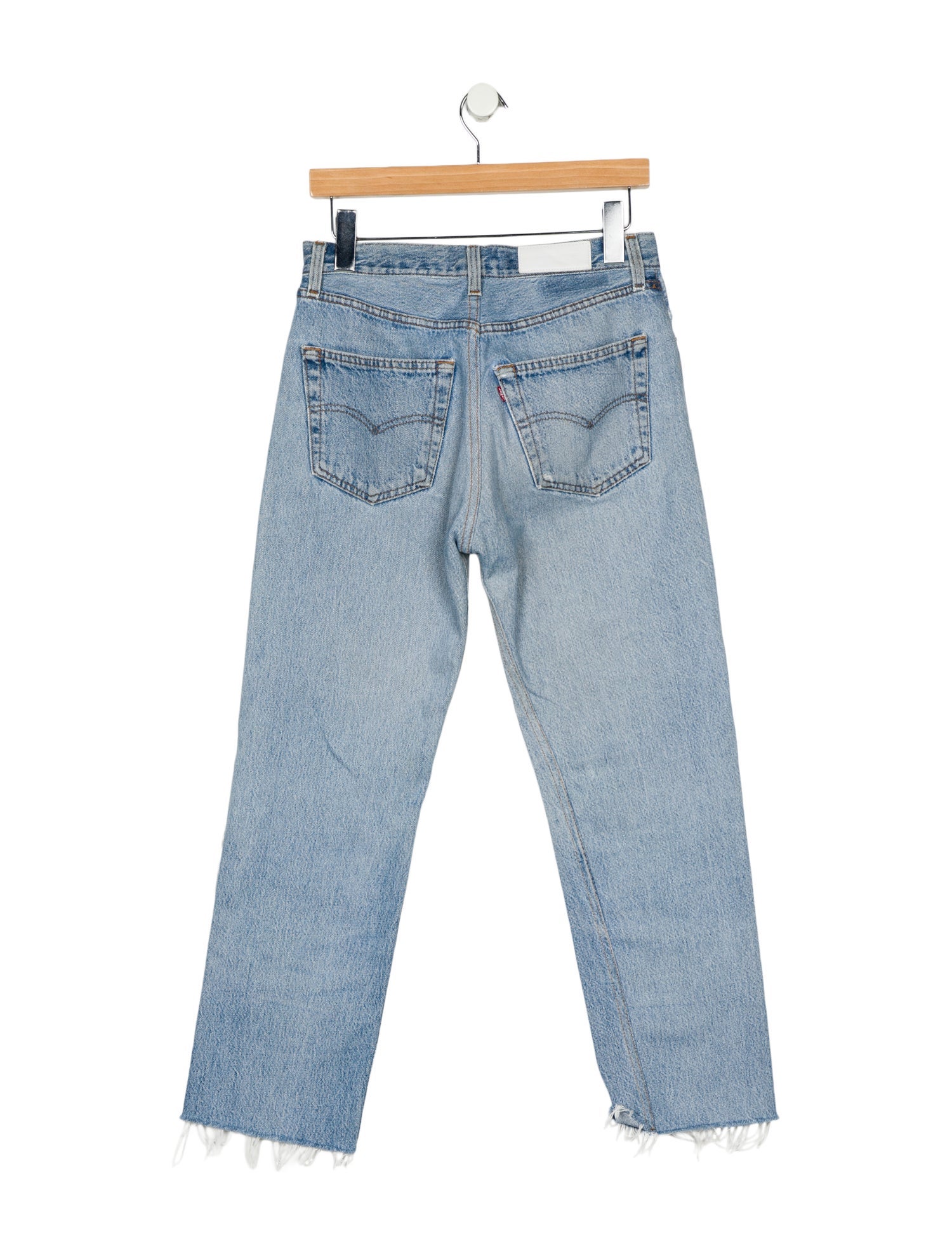 Re/Done X Levis Mid-Rise Straight Leg Jeans