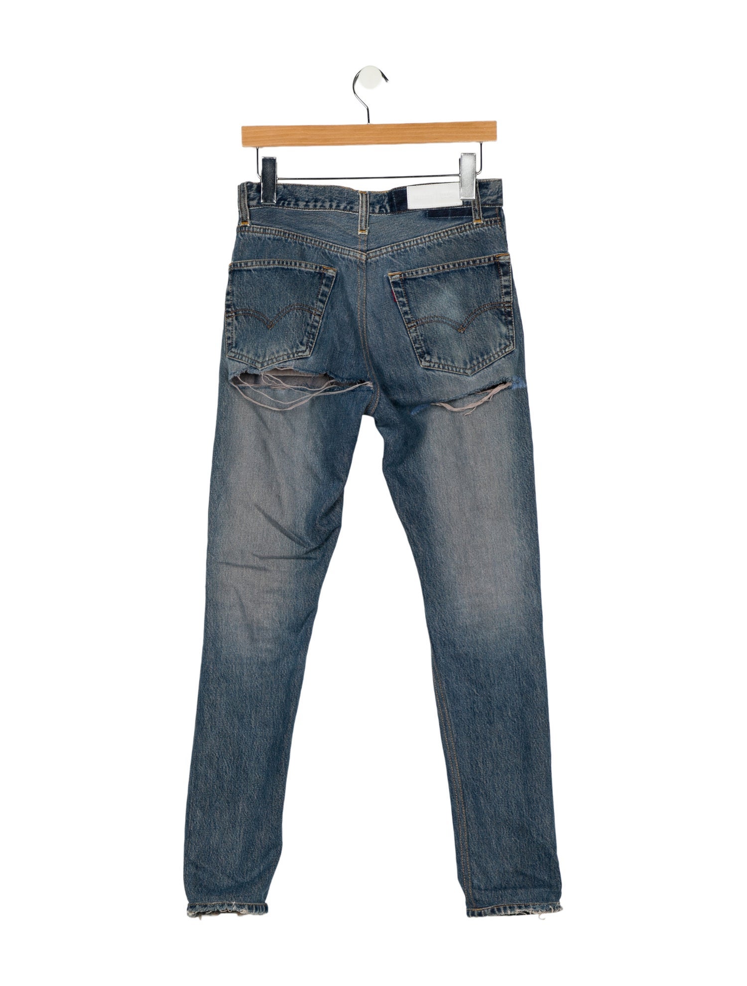 Re/Done X Levis Mid-Rise Straight Leg Jeans