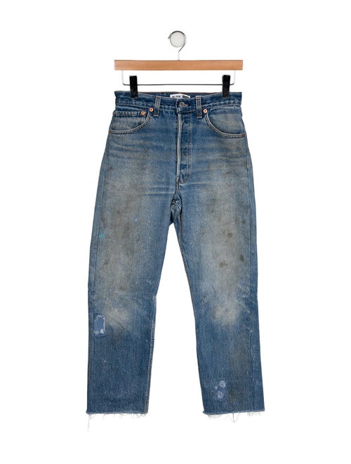 Re/Done X Levis High-Rise Straight Leg Jeans