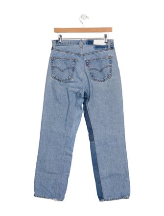Re/Done X Levis High-Rise Straight Leg Jeans