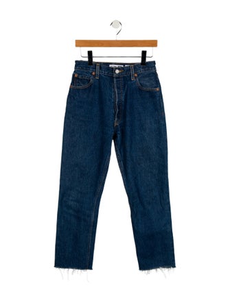 Re/Done X Levis High-Rise Straight Leg Jeans