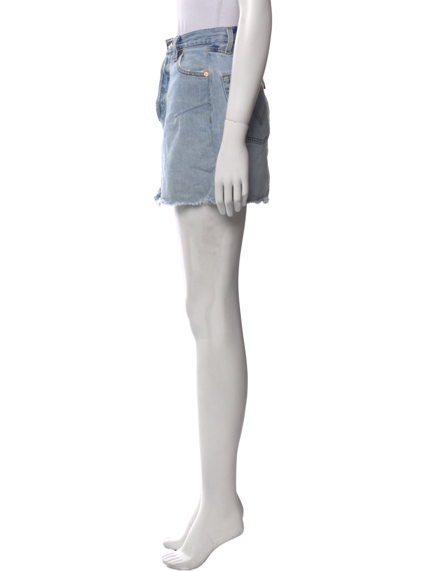 Re/Done X Levis Distressed Accents Mini Skirt