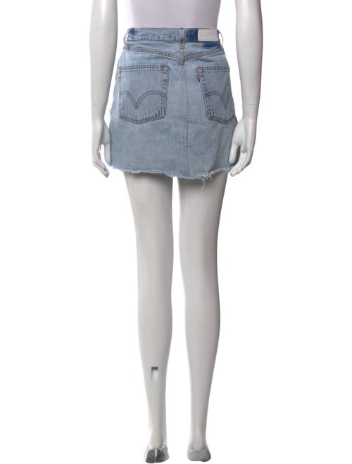 Re/Done X Levis Distressed Accents Mini Skirt