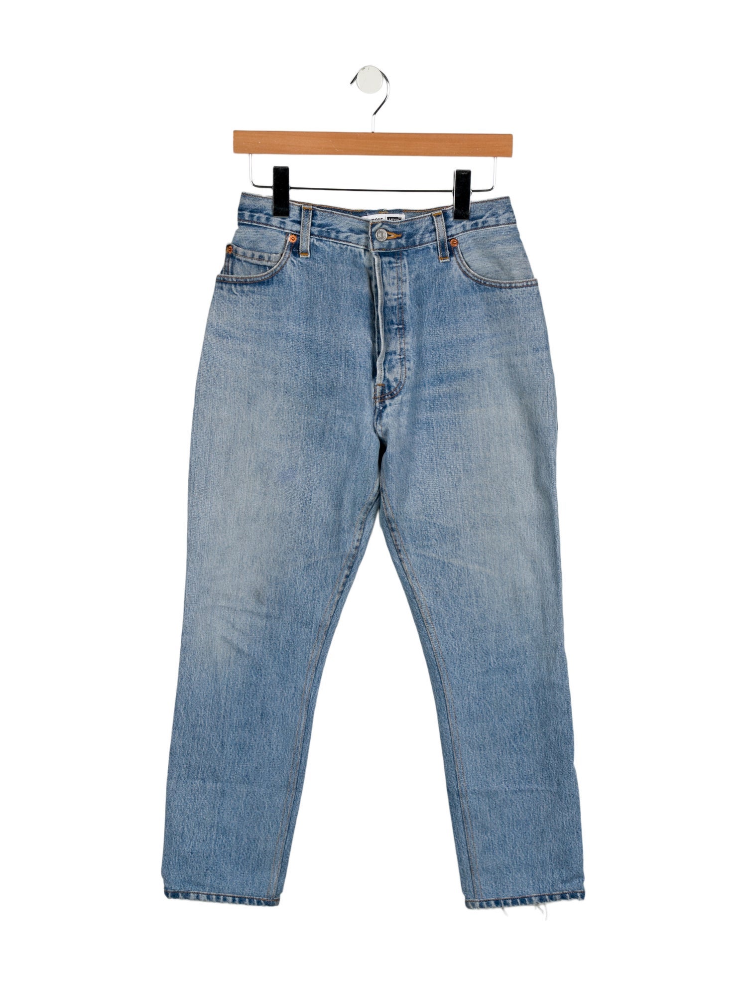 Re/Done X Levis High-Rise Straight Leg Jeans