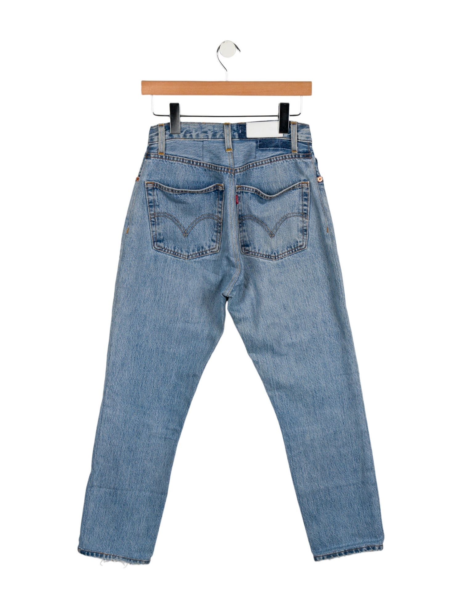 Re/Done X Levis High-Rise Straight Leg Jeans