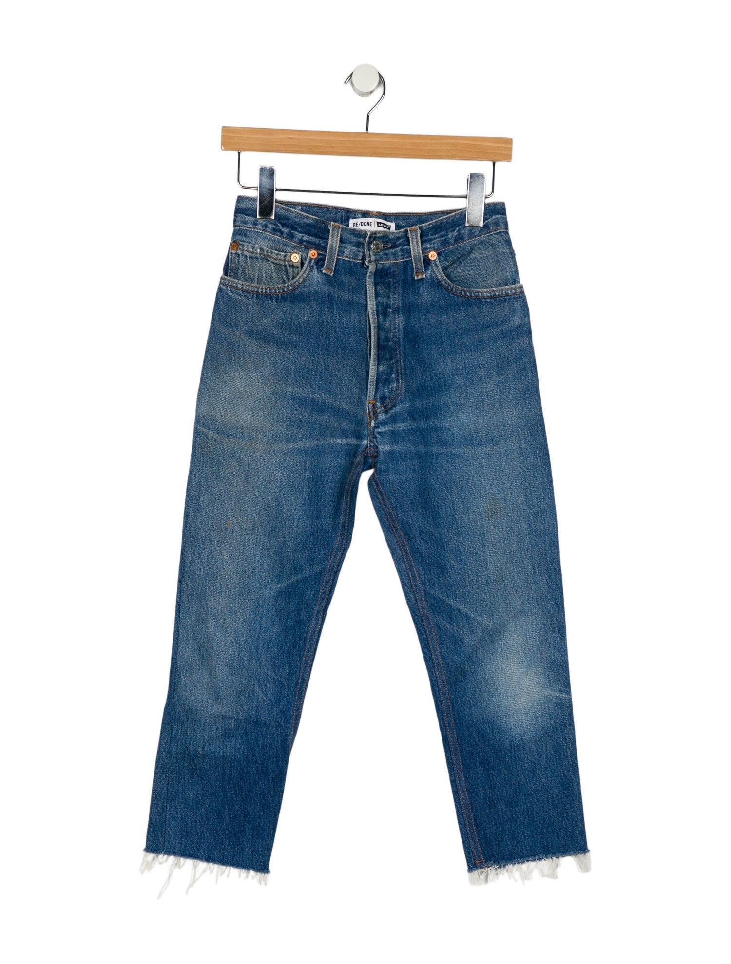 Re/Done X Levis High-Rise Straight Leg Jeans