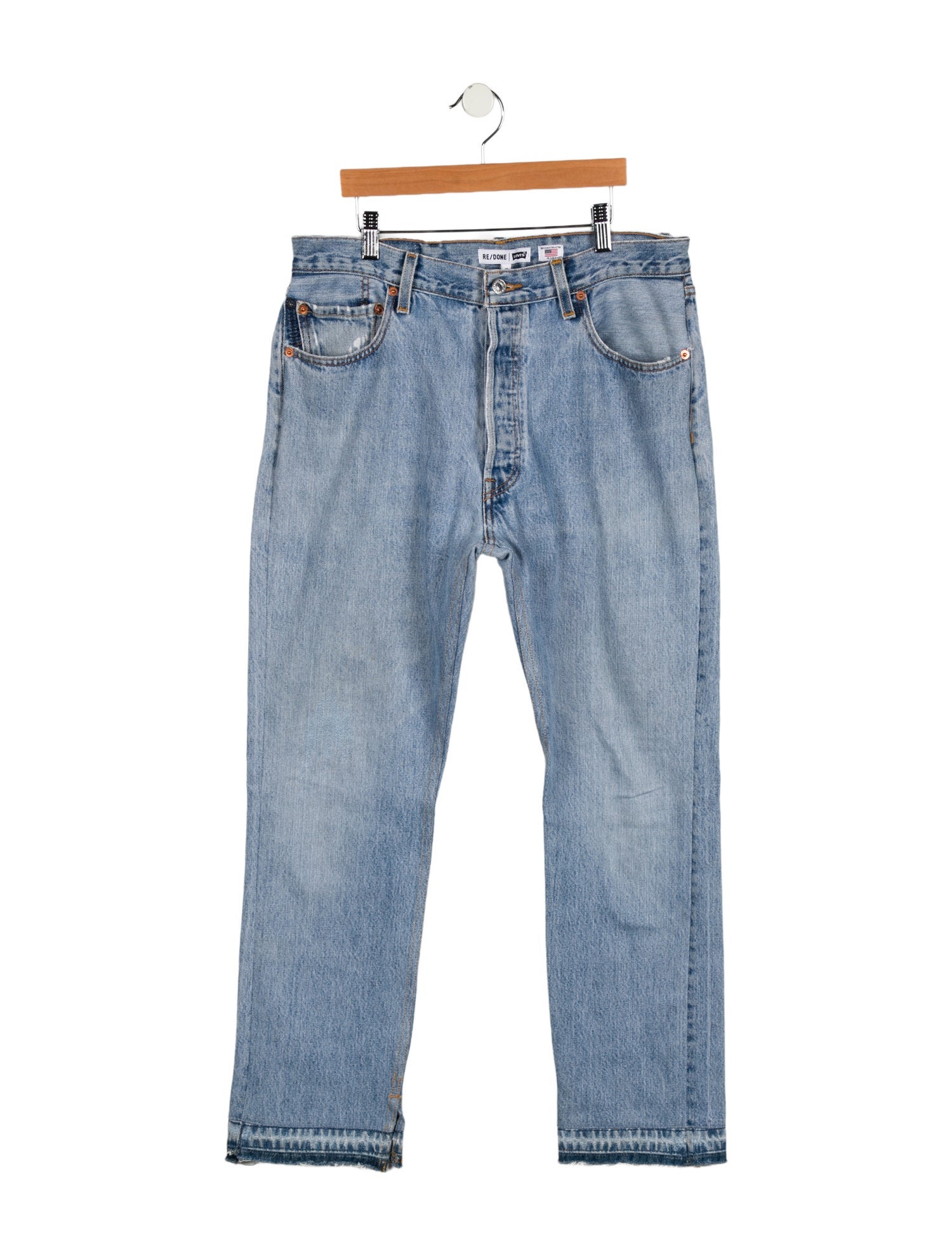 Re/Done X Levis High-Rise Straight Leg Jeans
