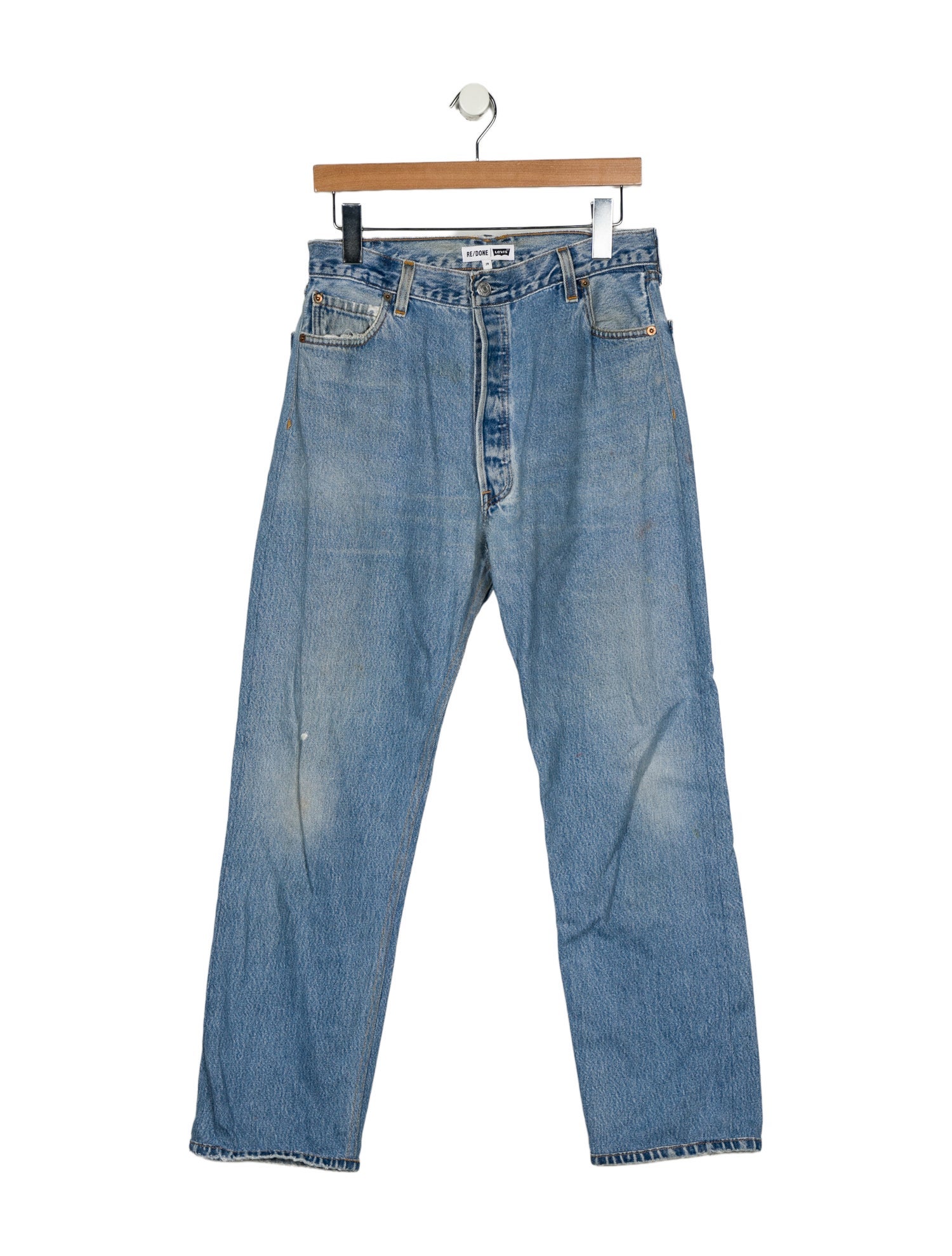 Re/Done X Levis High-Rise Straight Leg Jeans