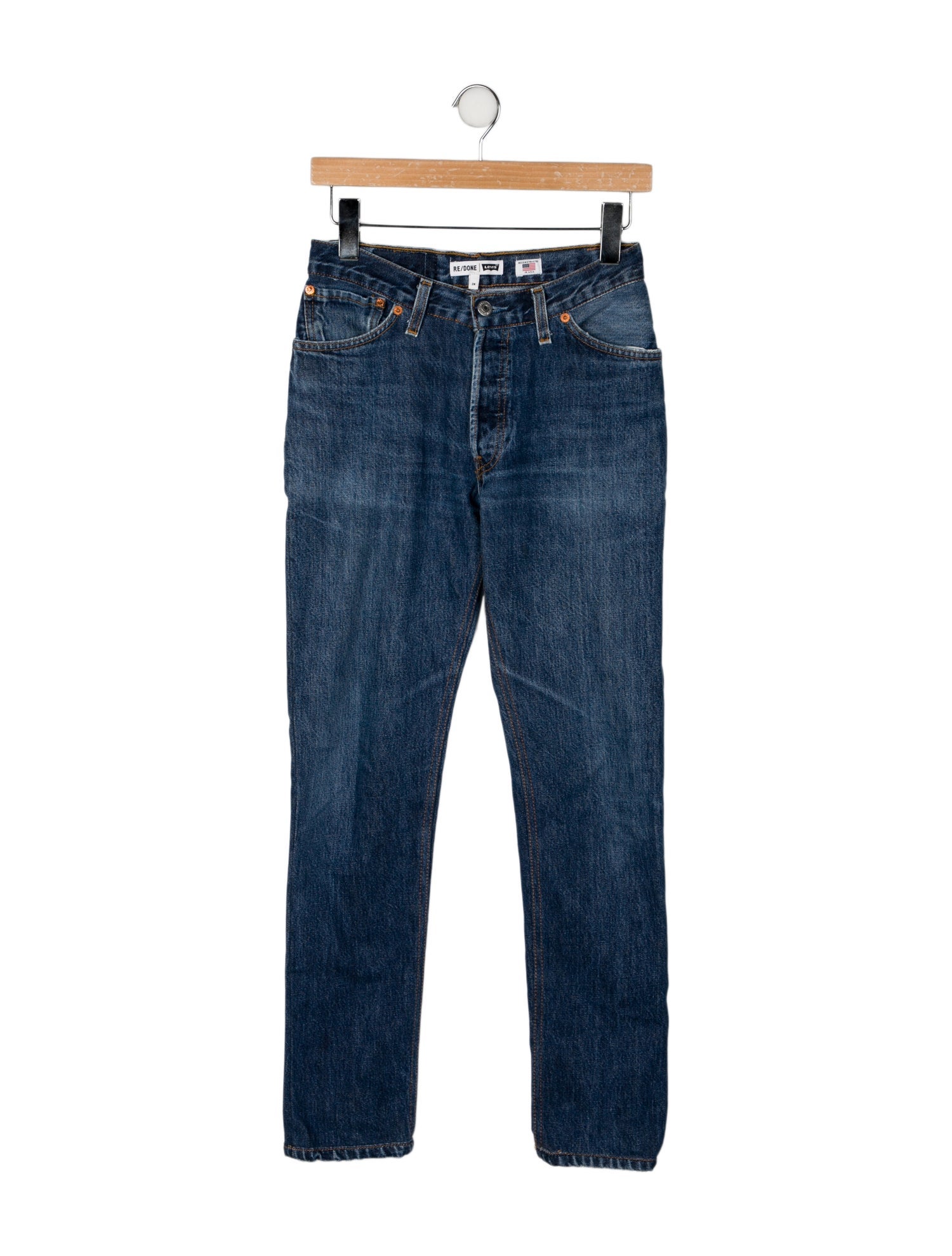 Re/Done X Levis Mid-Rise Skinny Leg Jeans
