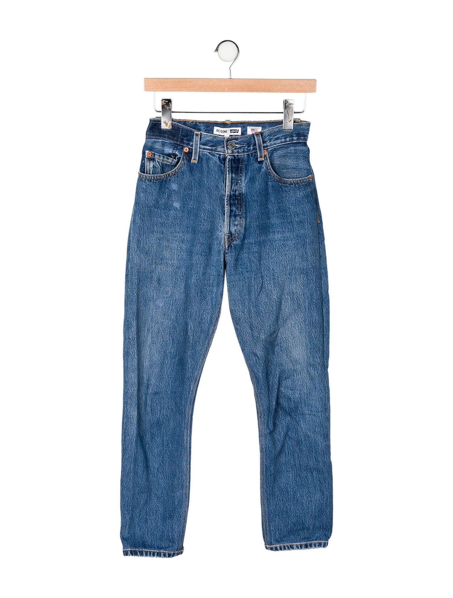 Re/Done X Levis Mid-Rise Skinny Leg Jeans