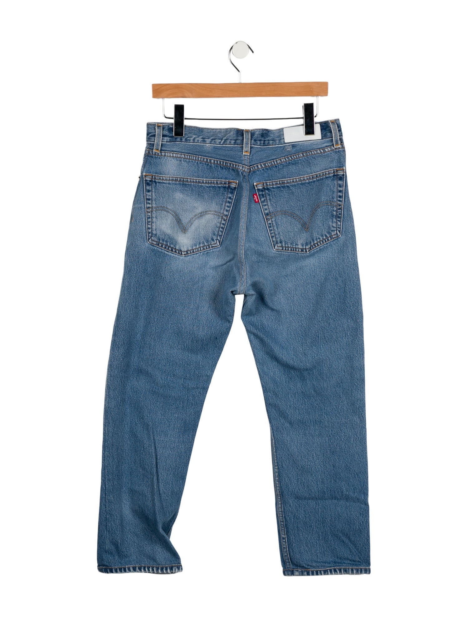 Re/Done X Levis High-Rise Straight Leg Jeans