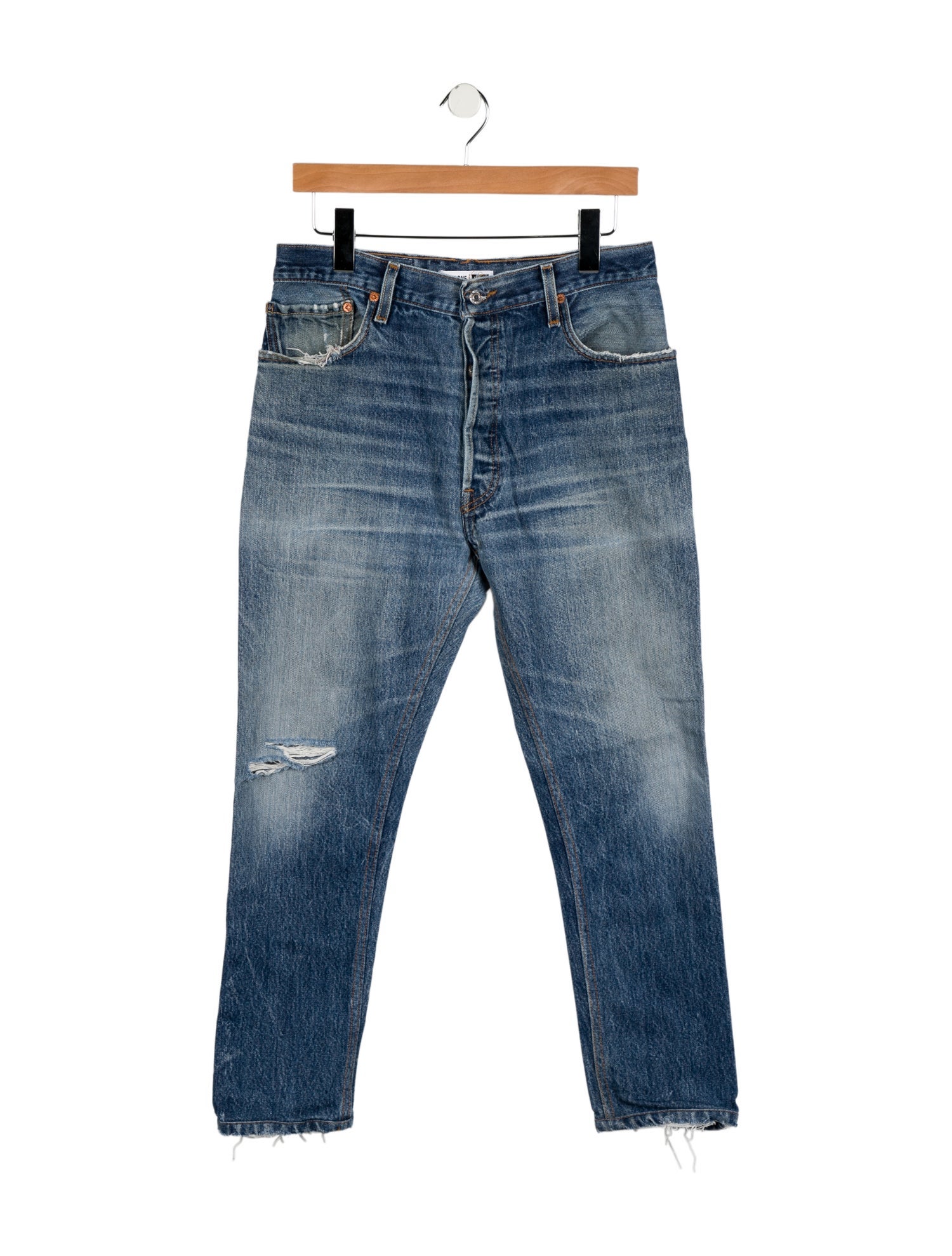 Re/Done X Levis High-Rise Straight Leg Jeans