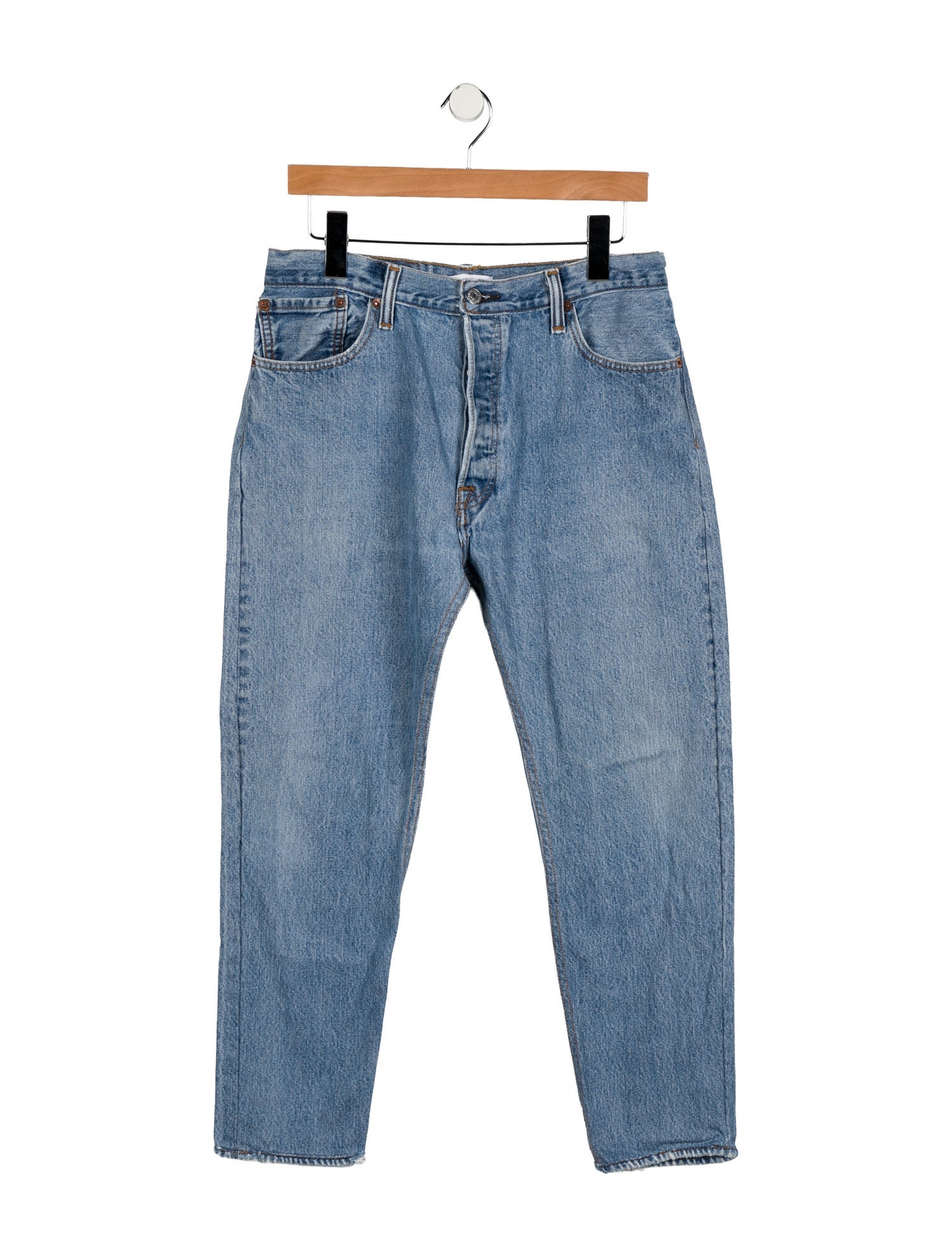 Re/Done X Levis High-Rise Straight Leg Jeans