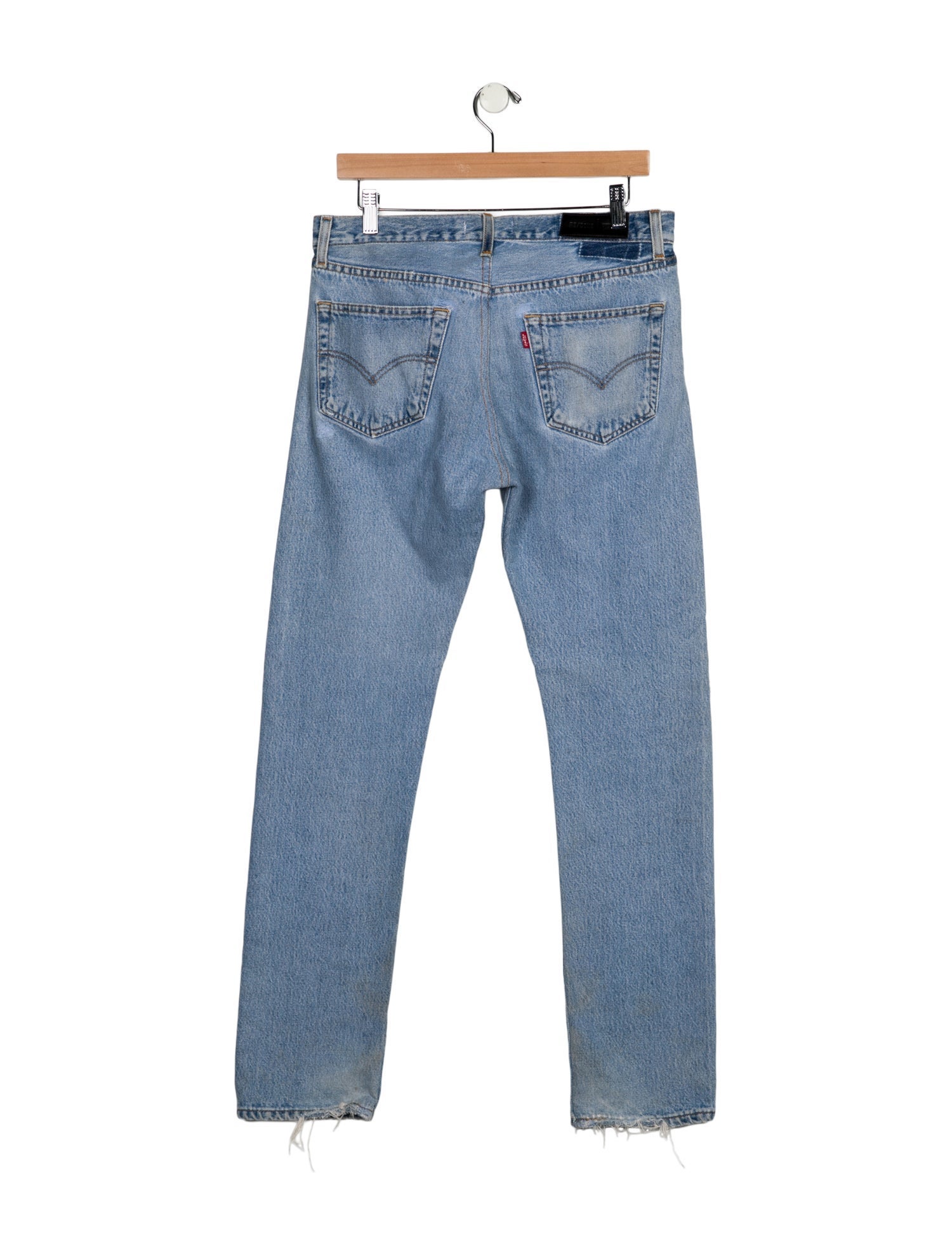 Re/Done X Levis Mid-Rise Straight Leg Jeans