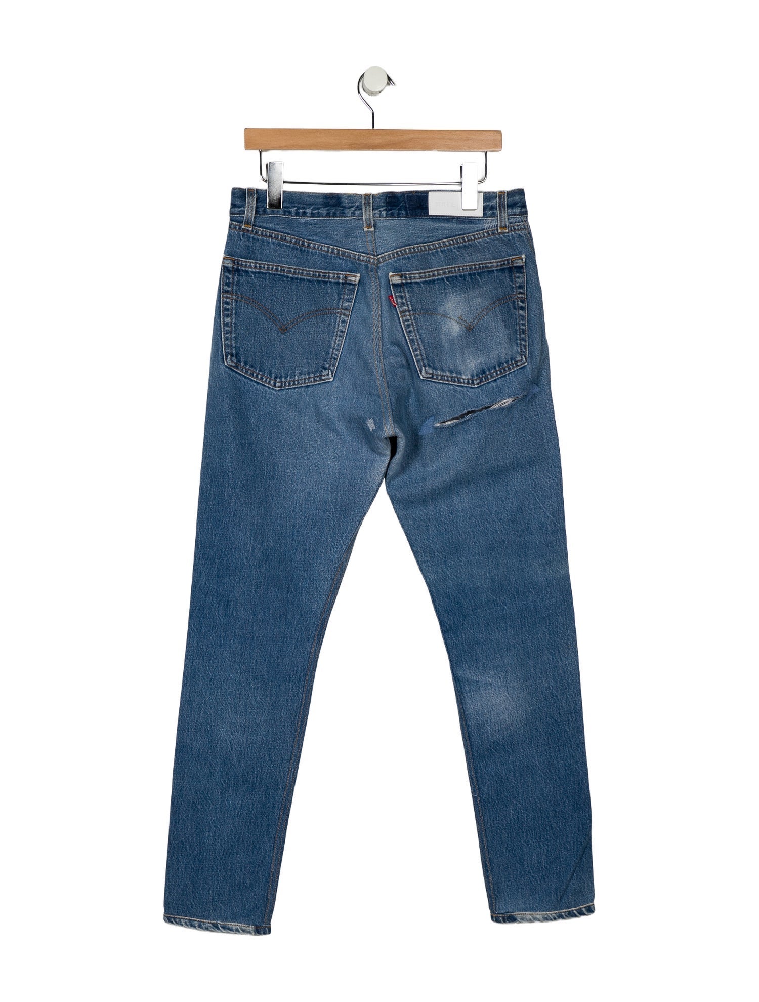 Re/Done X Levis High-Rise Straight Leg Jeans