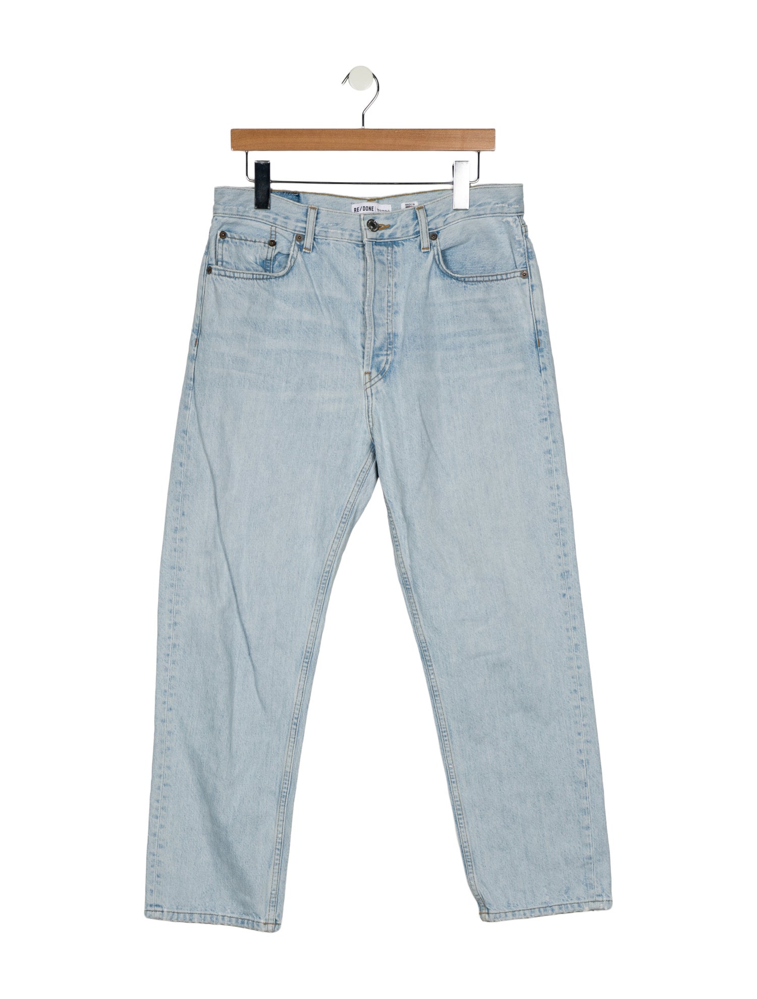 Re/Done X Levis High-Rise Straight Leg Jeans
