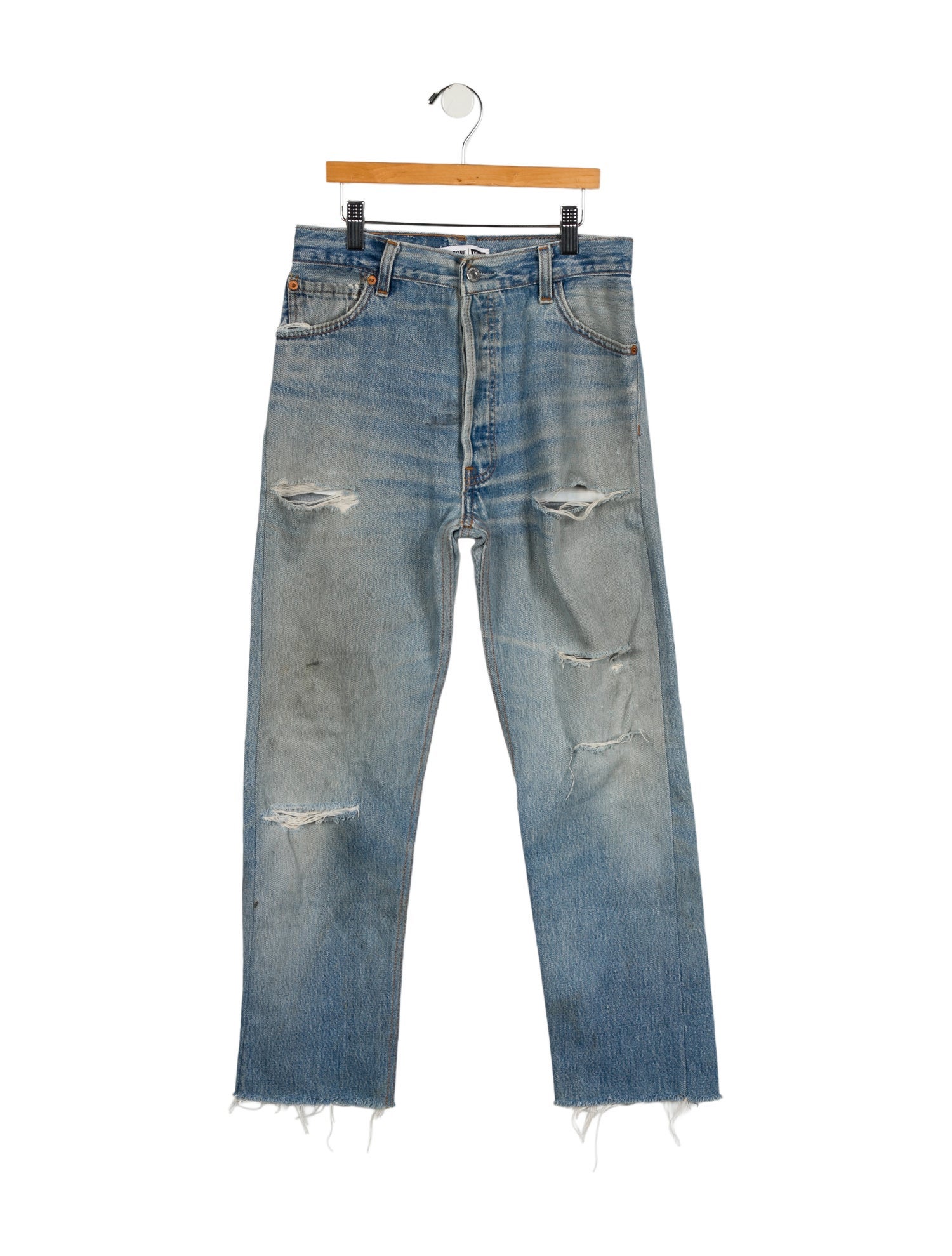 Re/Done X Levis High-Rise Straight Leg Jeans