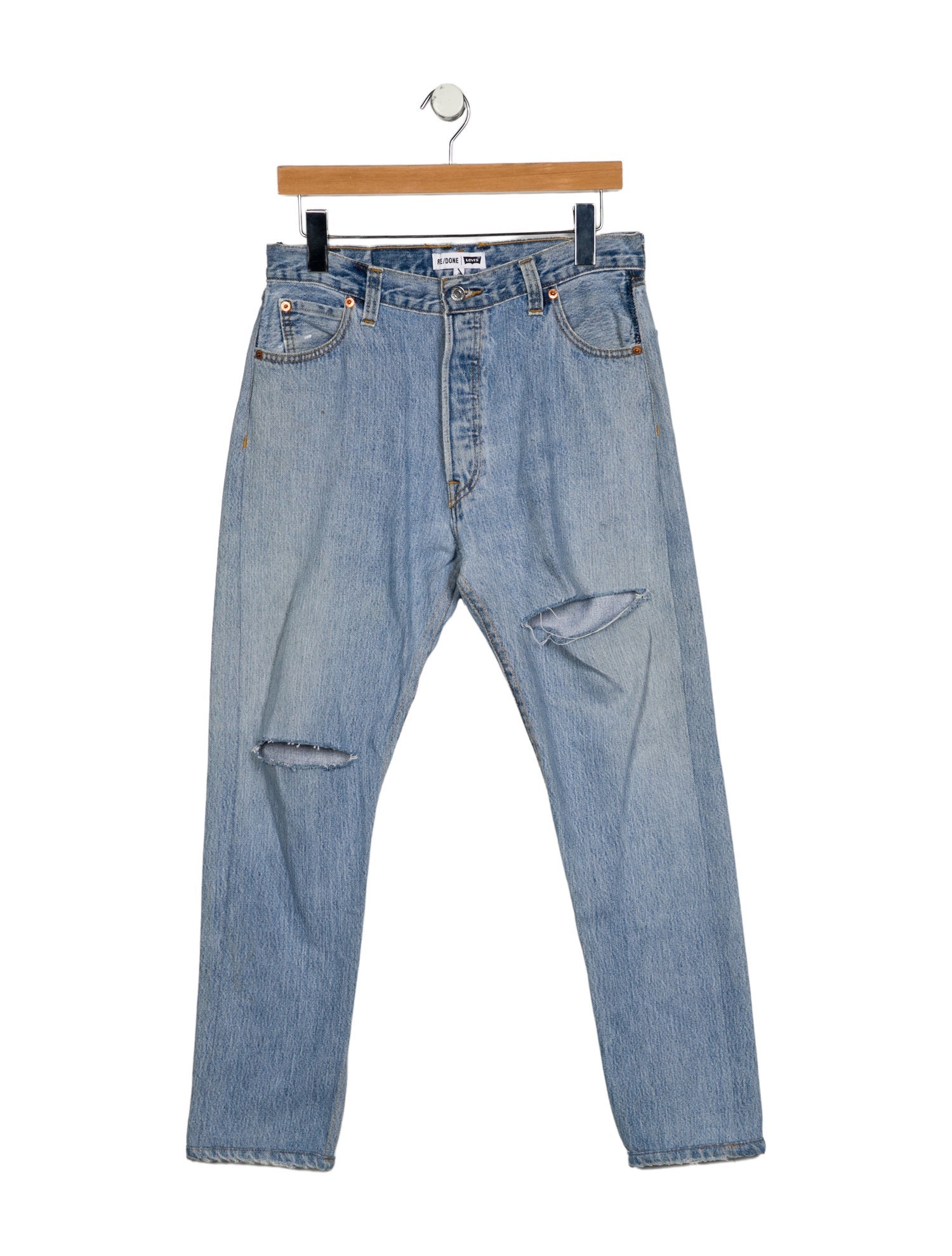 Re/Done X Levis High-Rise Straight Leg Jeans