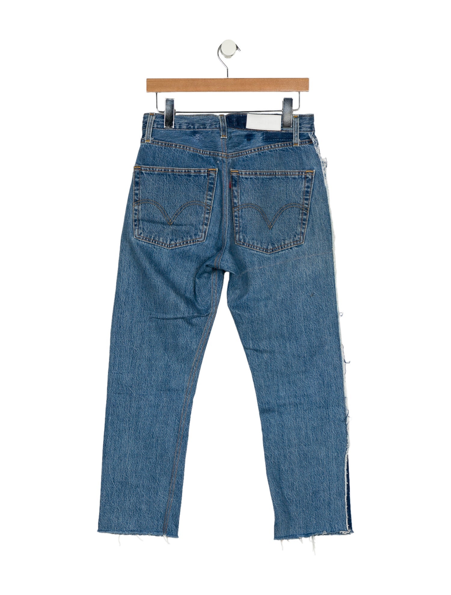 Re/Done X Levis Mid-Rise Straight Leg Jeans