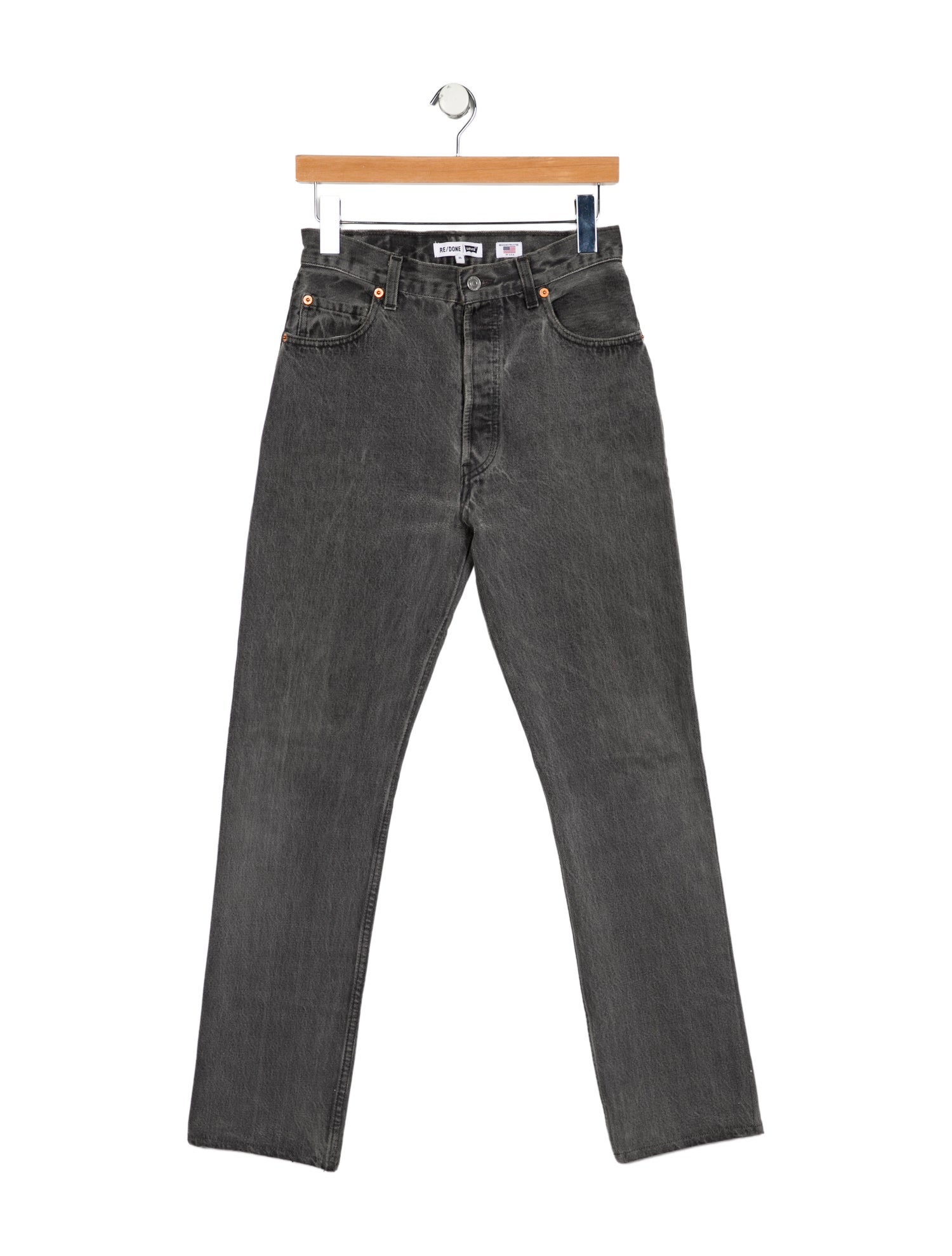 Re/Done X Levis High-Rise Straight Leg Jeans