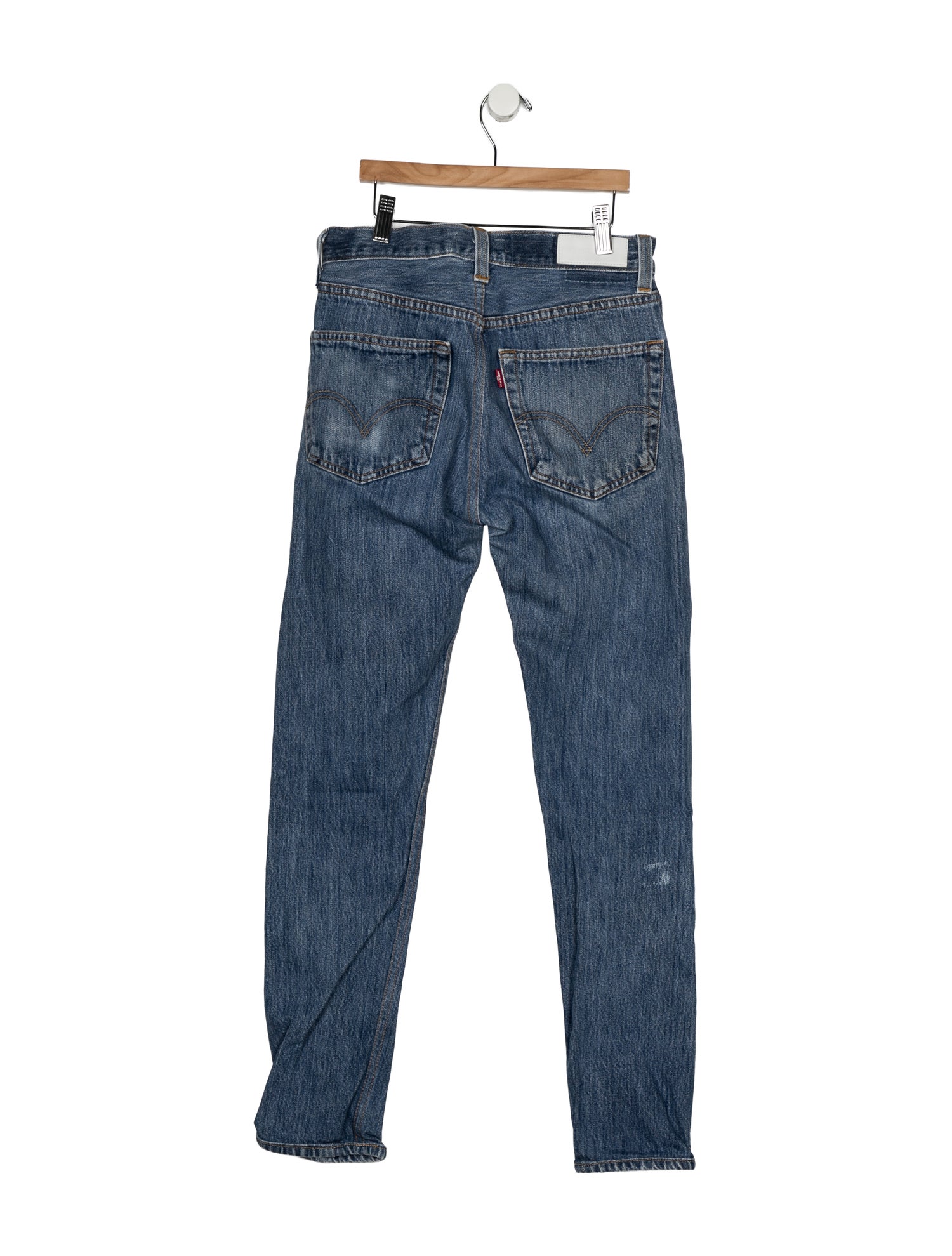 Re/Done X Levis Mid-Rise Straight Leg Jeans