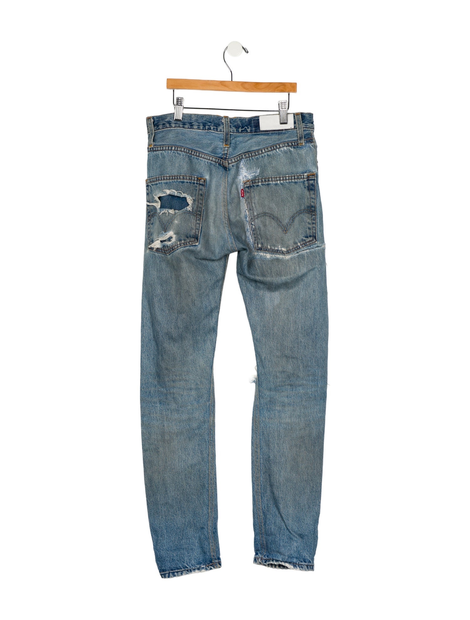 Re/Done X Levis Mid-Rise Straight Leg Jeans