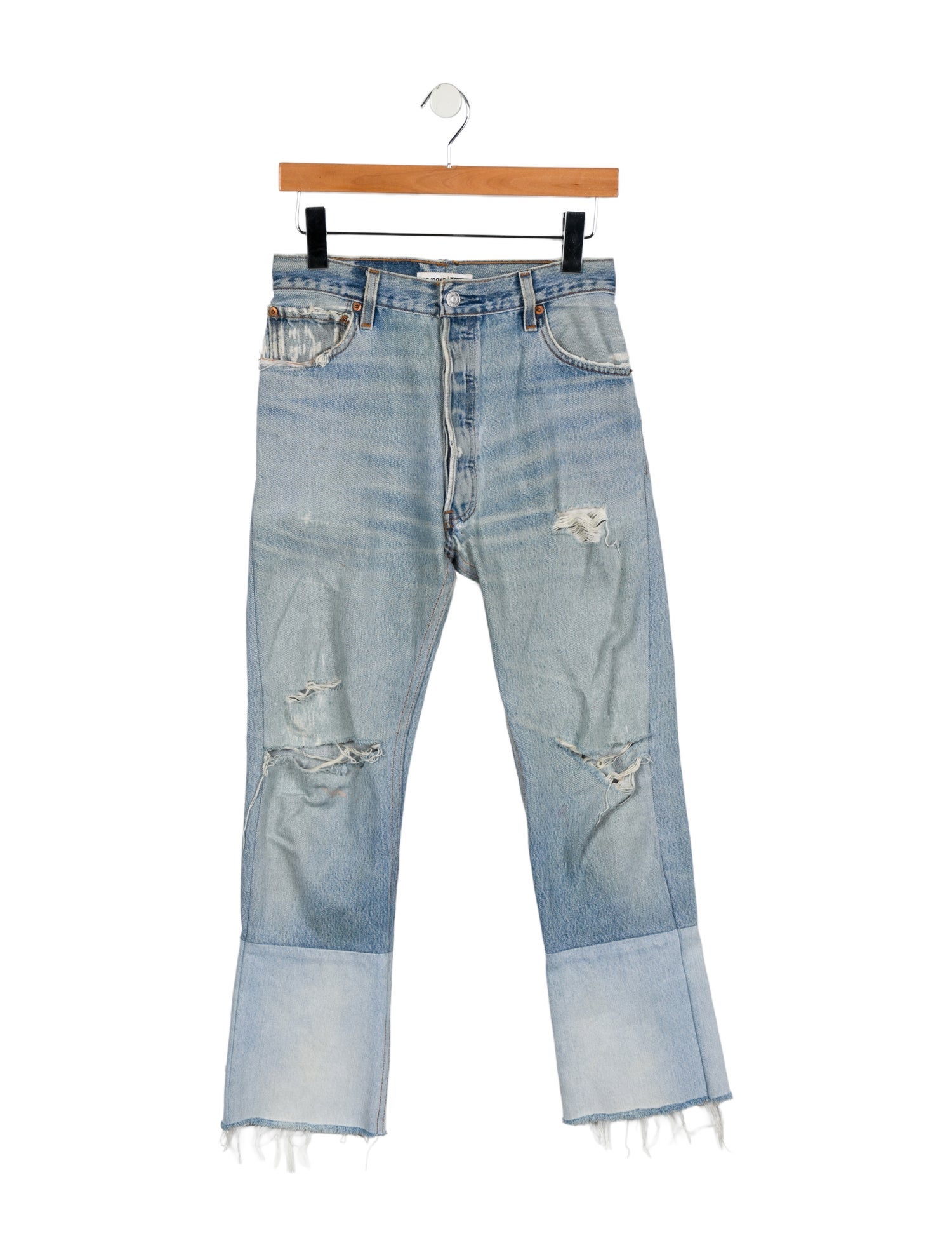 Re/Done X Levis High-Rise Straight Leg Jeans