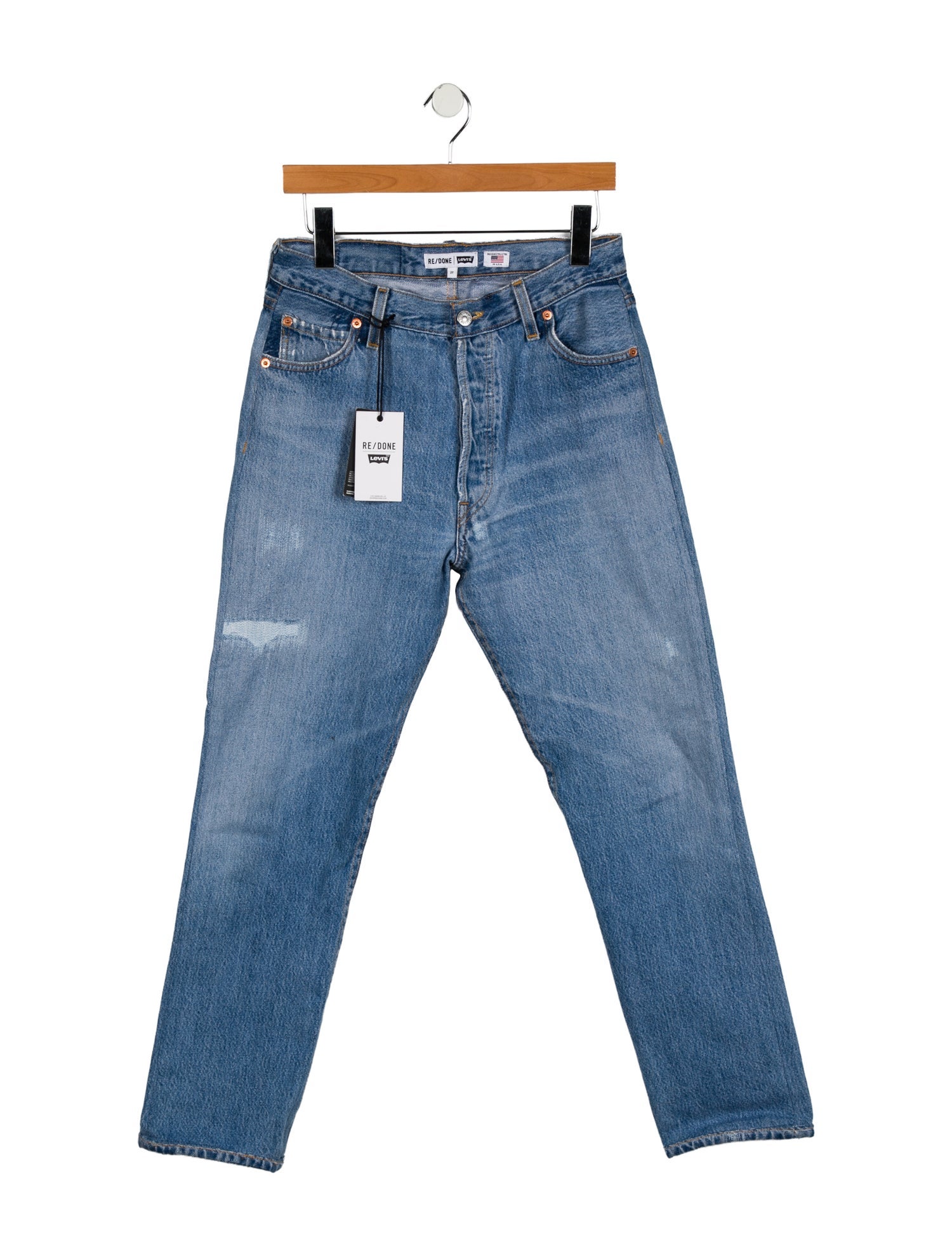 Re/Done X Levis High-Rise Straight Leg Jeans