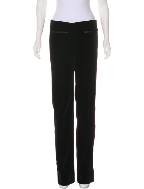 Red Valentino Velvet Wide-Leg Pants Red