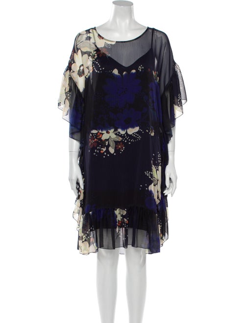 Red Valentino Silk Mini Dress Red
