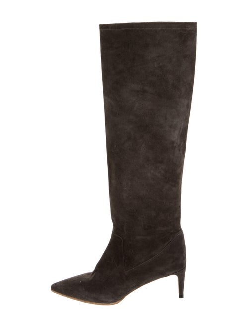Red Valentino Suede Boots Red