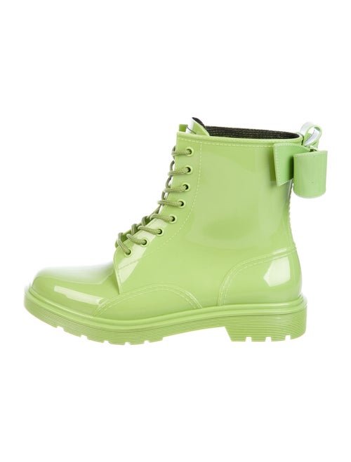 Red Valentino Combat Boots Red