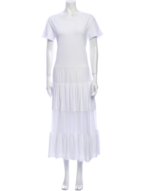 Red Valentino Bateau Neckline Long Dress Red
