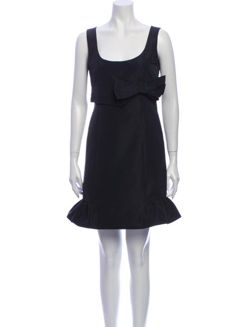 Red Valentino Scoop Neck Mini Dress Red
