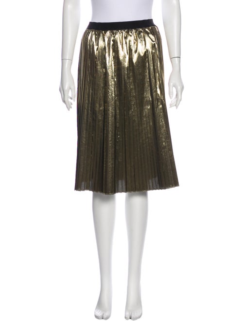 Red Valentino Pleated Accents Knee-Length Skirt Re
