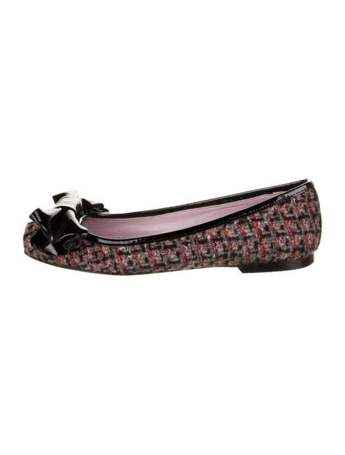 Red Valentino Printed Ballet Flats Red